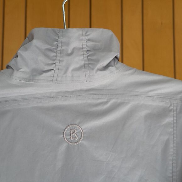 Bogner Lightweight Jacket Womens US 8 Neutrals Grey Fitted Preppy Full Zip - Picture 8 of 14